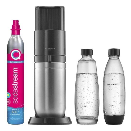 Sodastream Уред за сода DUO 2 бутилки в комплекта черен металик -