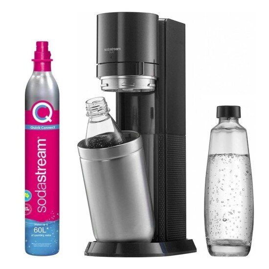 Sodastream Уред за сода DUO 2 бутилки в комплекта черен металик -