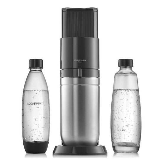 Sodastream Уред за сода DUO 2 бутилки в комплекта черен металик -