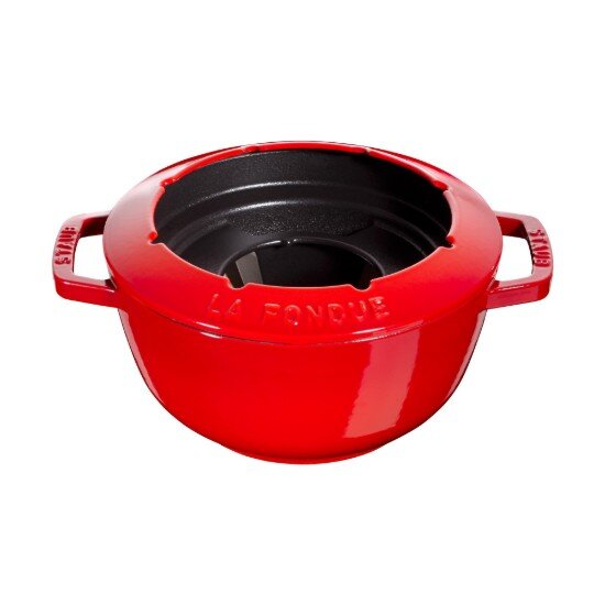 Staub 20 см чугун фондю комплект Cherry -