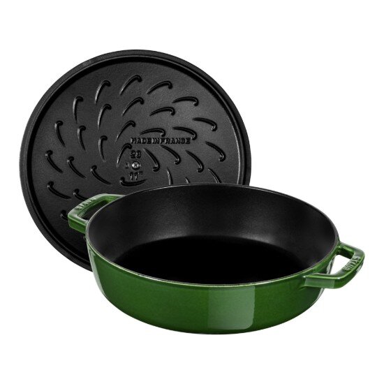 Staub Chistera готвене ястие чугун 28 см Basil -