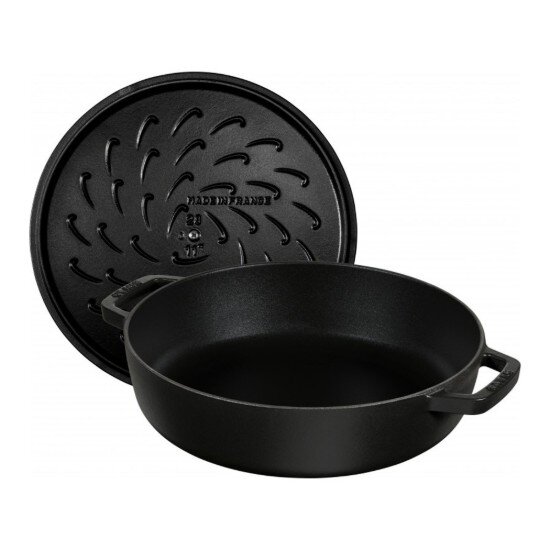 Staub Чистера Гювеч чугун 28 см Black -