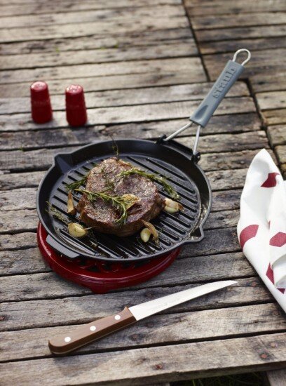 Staub Чугунен грил тиган 27 см Black -