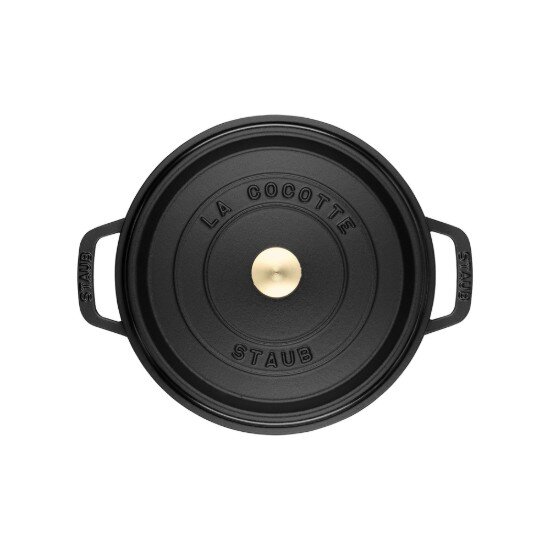 Staub Чугунен съд за готвене Cocotte 24 см/38л Black -