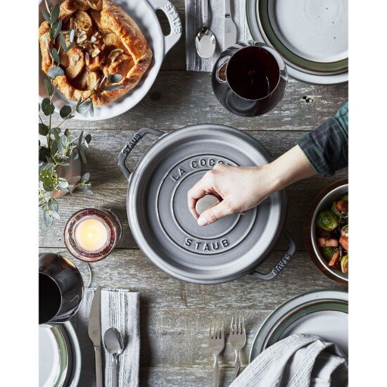 Staub Чугунена тенджера Cocotte 24 см/38 л Graphite Grey -
