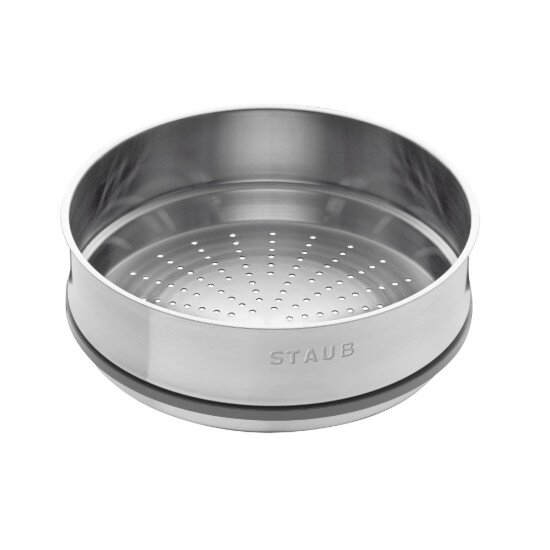 Staub Чугунена тенджера Cocotte с приставка за готвене на пара 24 см/379