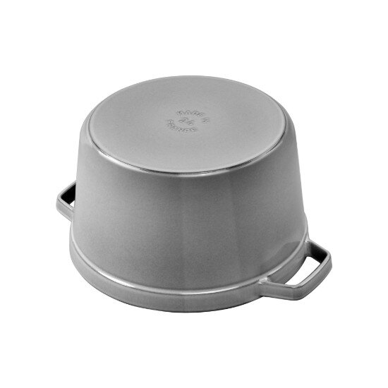 Staub Дълбока тенджера Cocotte чугунена 24 см/47 л Graphite Grey -