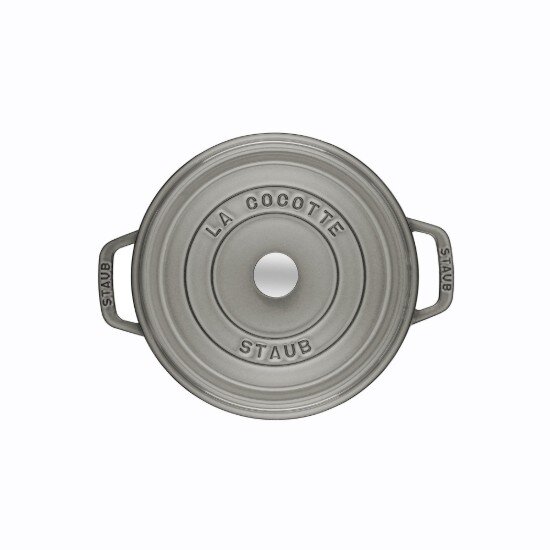 Staub Кокотен съд за готвене 16 см/12 л Graphite Grey -