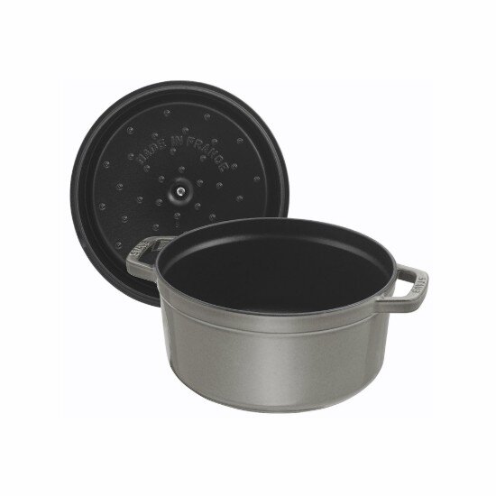 Staub Кокотен съд за готвене 16 см/12 л Graphite Grey -