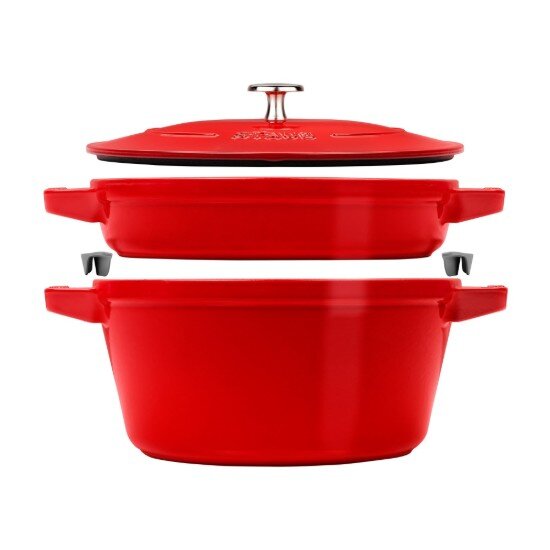 Staub Комплект 2 съдове Cocotte чугун 24 см Cherry -
