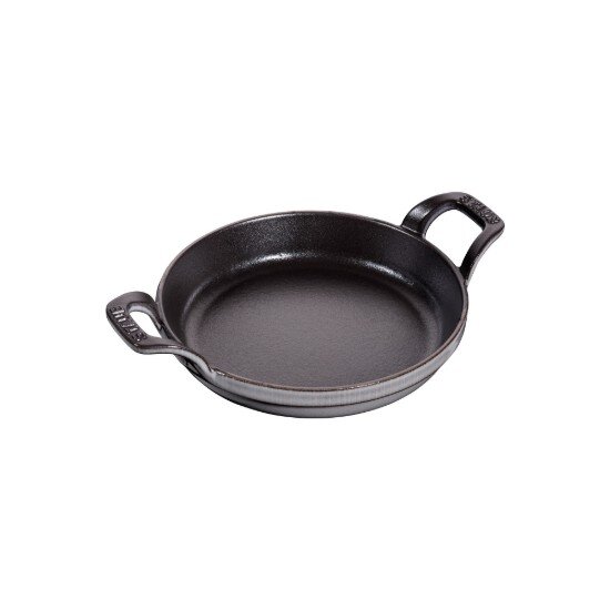 Staub Кръгъл съд за фурна чугун 16 см Graphite Grey -