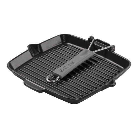 Staub Квадратен грил тиган 24см чугун Black -