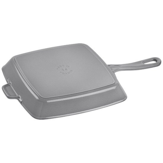 Staub Квадратен грил тиган чугун 26 см Graphite Grey -