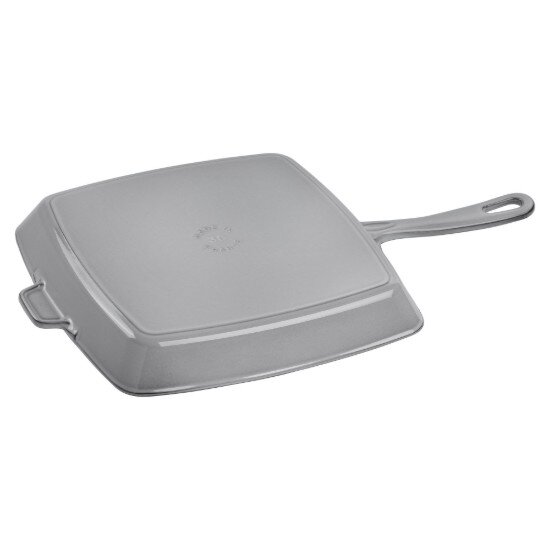 Staub Квадратен грил тиган чугун 30 см Graphite Grey -