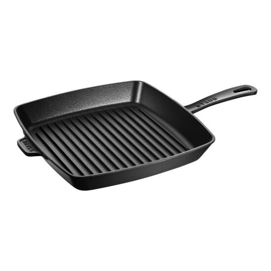 Staub Квадратен грил тиган чугун 30см Black -