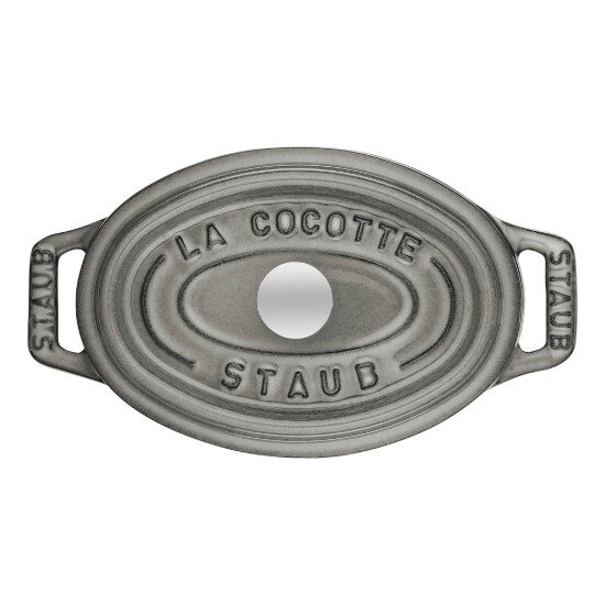 Staub Mini-Cocotte овална тенджера за готвене от чугун 11 см/025 л <<Графи