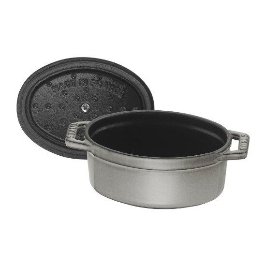 Staub Mini-Cocotte овална тенджера за готвене от чугун 11 см/025 л <<Графи