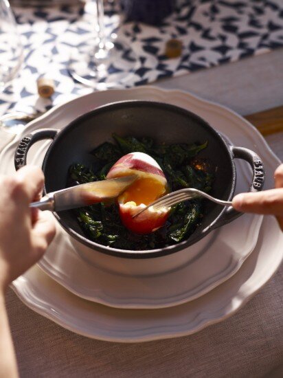 Staub Мини уок чугун 16 см Black -