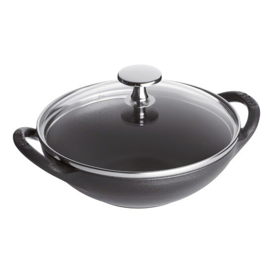 Staub Мини уок чугун 16 см Black -