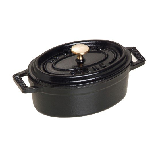 Staub Овален мини-Cocotte чугун 11см/0.25л Black -