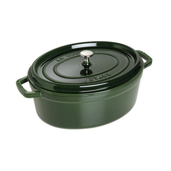 Staub Овален съд за готвене Cocotte чугун 29 см/4.2л Basil -