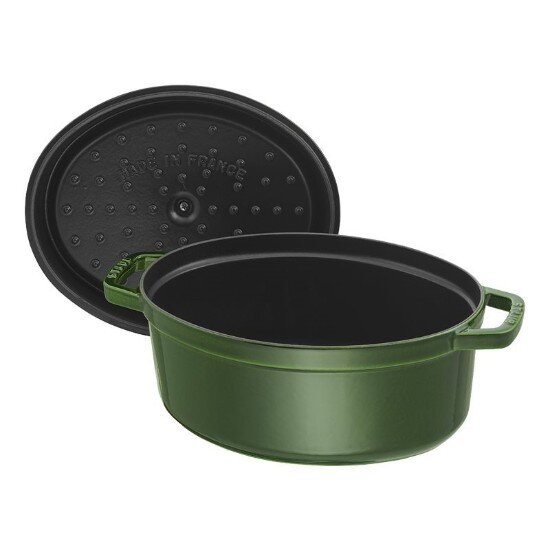 Staub Овален съд за готвене Cocotte чугун 29 см/4.2л Basil -