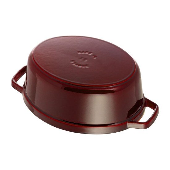 Staub Овален съд за готвене Cocotte чугун 29cm/42L Grenadine -