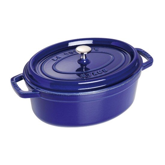 Staub Овален съд за готвене Cocotte чугун 31cm/5.5L Dark Blue -