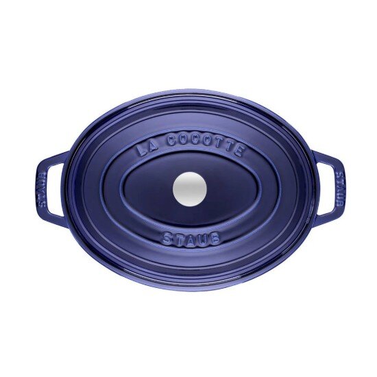 Staub Овален съд за готвене Cocotte чугун 31cm/5.5L Dark Blue -