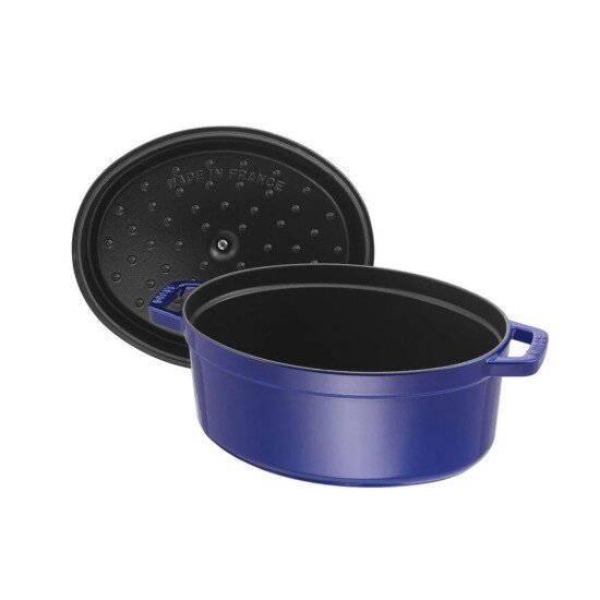 Staub Овален съд за готвене Cocotte чугун 31cm/5.5L Dark Blue -