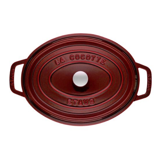 Staub Овален съд за готвене Cocotte чугун 31cm/5.5L Grenadine -