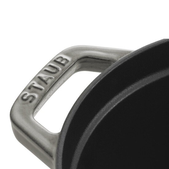 Staub Овален съд за готвене Cocotte чугун 31cm/55L Graphite Grey -