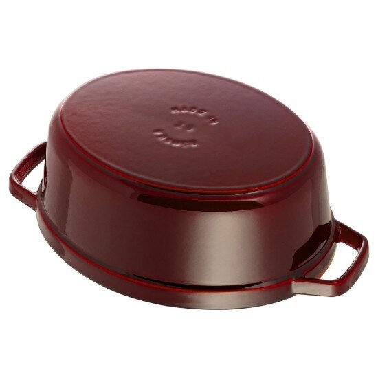 Staub Овален съд за готвене Cocotte чугун 33cm/6.7L Grenadine -