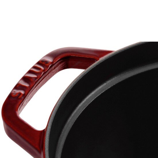 Staub Овален съд за готвене Cocotte чугун 33cm/6.7L Grenadine -