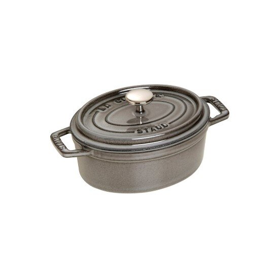 Staub Овална тенджера Cocotte чугун 15 см/06 л Graphite Grey -