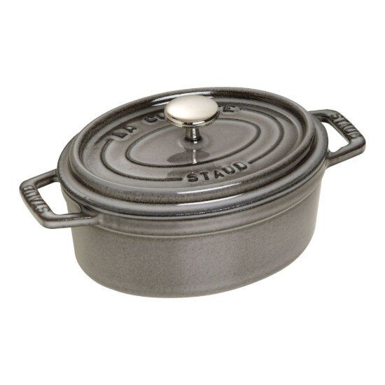 Staub Овална тенджера Cocotte чугун 15 см/06 л Graphite Grey -