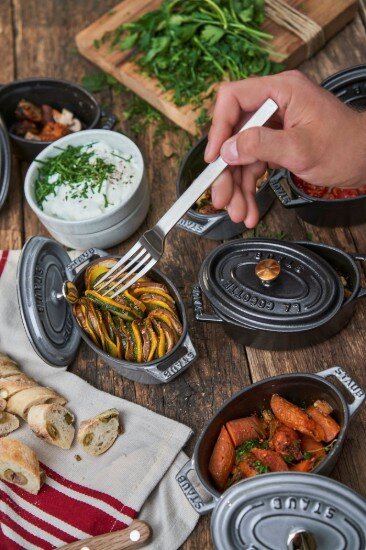 Staub Овална тенджера Cocotte чугун 15 см/06 л Graphite Grey -