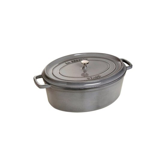 Staub Овална тенджера Cocotte чугун 17 см/1л Graphite Grey -
