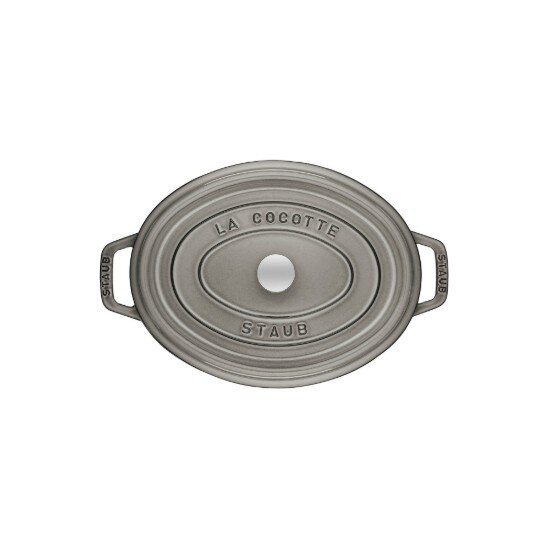 Staub Овална тенджера Cocotte чугун 17 см/1л Graphite Grey -