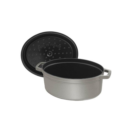 Staub Овална тенджера Cocotte чугун 17 см/1л Graphite Grey -