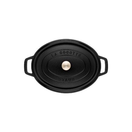 Staub Овална тенджера Cocotte чугун 17см/1л Black -