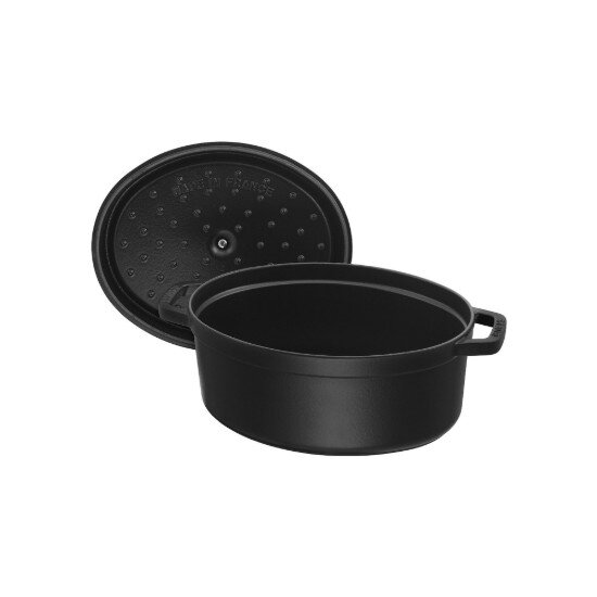 Staub Овална тенджера Cocotte чугун 17см/1л Black -