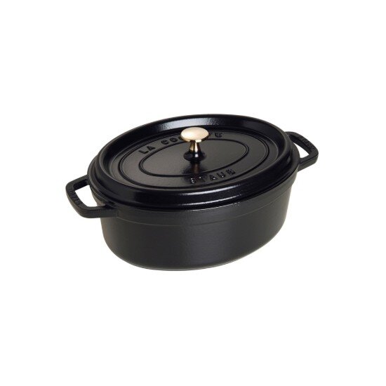Staub Овална тенджера Cocotte чугун 23 см/235 л Black -