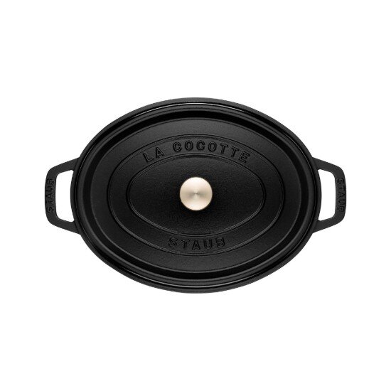 Staub Овална тенджера Cocotte чугун 23 см/235 л Black -