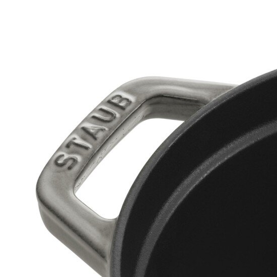 Staub Овална тенджера Cocotte чугун 27 см/32 л Graphite Grey -