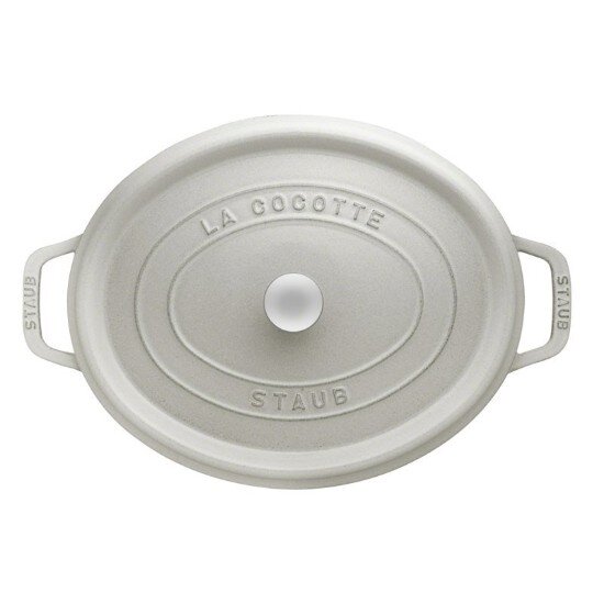 Staub Овална тенджера Cocotte чугун 27 см/32 л White Truffle -