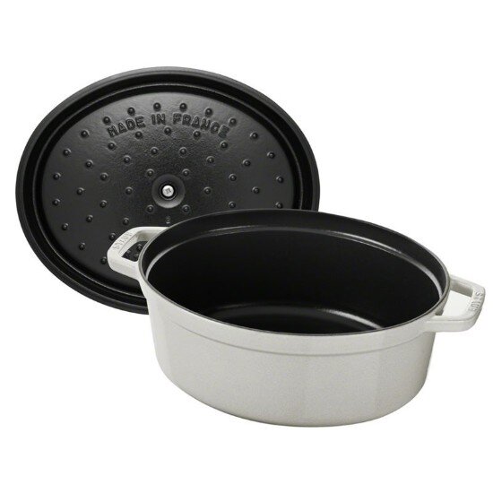 Staub Овална тенджера Cocotte чугун 27 см/32 л White Truffle -