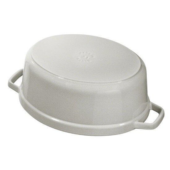 Staub Овална тенджера Cocotte чугун 31 см/55 л бял трюфел -