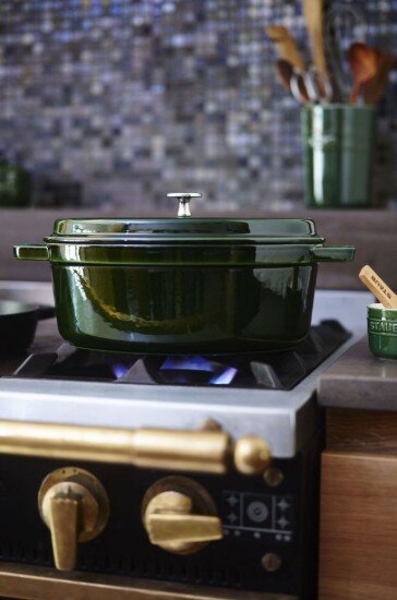 Staub Овална тенджера Cocotte чугун 33 см/67 л Basil -