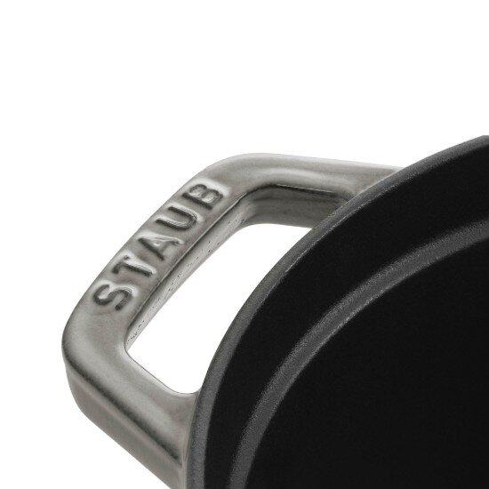 Staub Овална тенджера Cocotte чугун 37 см/8 л Graphite Grey -
